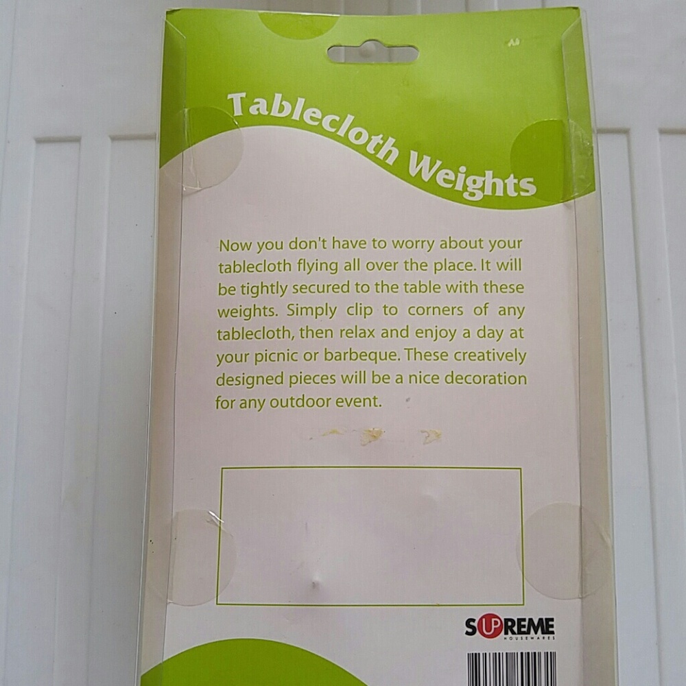 Tablecloth weights - Picture 2 of 2